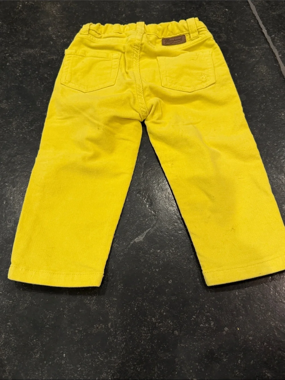 Bonpoint Yellow Corduroy Kids Pants - new with tags 12 months